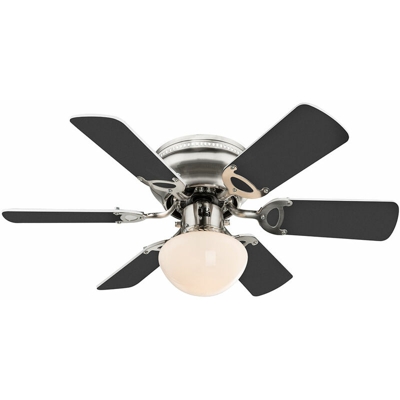 Etc-shop - Design ventilatore a soffitto LED 7 watt soggiorno lampada fan tirare lampada da ufficio
