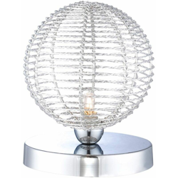 Globo - Chrome di lusso a sfera anelli di filo illuminazione luce lampada da tavolo Keira 56623T características