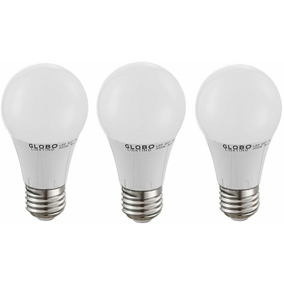 Set di 3 7 watt lampadina LED SMD con E27 presa di plastica bianco caldo 560 lm 3000 K - ETC-SHOP