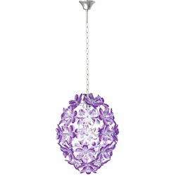 Lampada a sospensione plafoniera di illuminazione da tavolo salotto Chrome Globo Viola 5149 precio