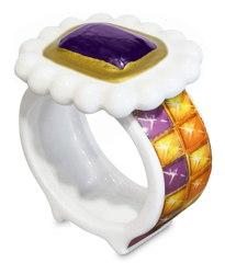 Baci-milano - BACI MILANO LEGATOVAGLIOLO PURPLE MOOD 1 IN CERAMICA 5.5CM ACCESSORI TAVOLA CASA INTERNI precio