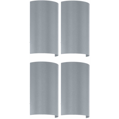 Etc-shop - Set di 4 LED 5 facciate esterne Watt lampada Up Down Giardino di luce radiatore 2-foglia