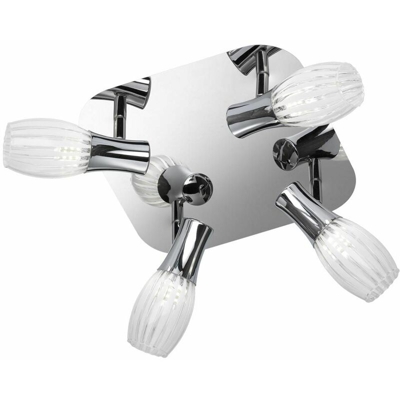faretti a soffitto a LED, lampade in vetro lampada sala da pranzo cromo vivere WOFI cellulare 9520.04.01.0000