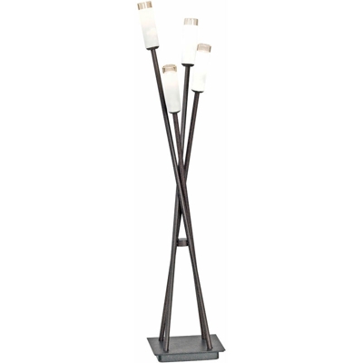 Etc-shop - Lampada da terra da tavolo a LED Illuminazione Stand vetro metallo antico decorazione EEK A +