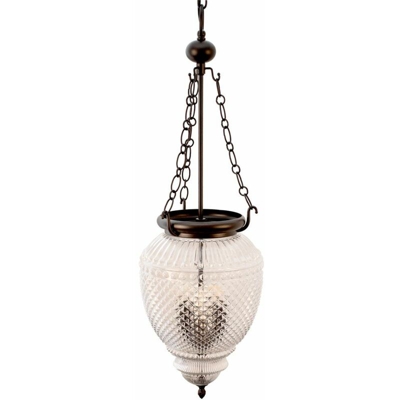 Etc-shop - Plafoniera vintage a pendolo lampadario in vetro lampada a sospensione da soggiorno in un set con lampadine a LED