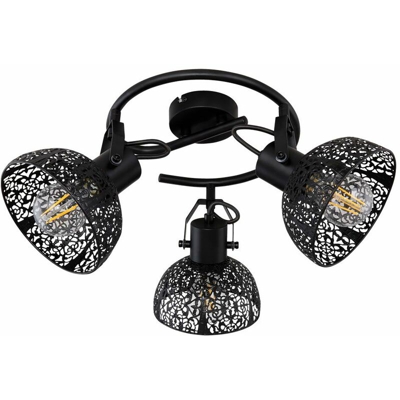 Etc-shop - Lampada da soffitto retrò mobile CONTROLLO REMOTO Faretto dimmerabile in set con illuminazione a LED RGB