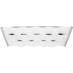 Parete luce della lampada in vetro satinato cromato opalino 2x illuminazione E27 soggiorno - GLOBO características