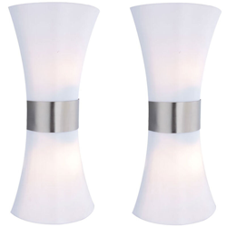 Etc-shop - Set di 2 LED 19 watt facciate di illuminazione della lampada da parete della lampada Up & Down Outdoor precio