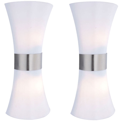 Etc-shop - Set di 2 LED 19 watt facciate di illuminazione della lampada da parete della lampada Up & Down Outdoor