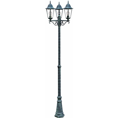 Etc-shop - piantana luce esterna candelabri basamento illuminazione lanterna nel set comprese le lampade LED