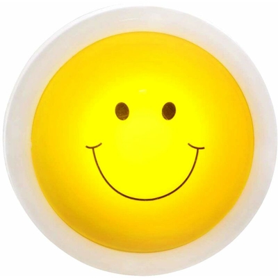 Globo - Lampada da parete a LED di design lampada da notte illuminazione per bambini illuminazione smiley giallo 31936