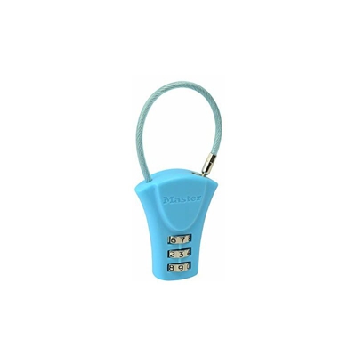 4623EURDAST Lucchetto con Combinazione e Archetto Flessibile, Colore Casuale, 9.5 x 3.7 x 1.4 cm - Master Lock