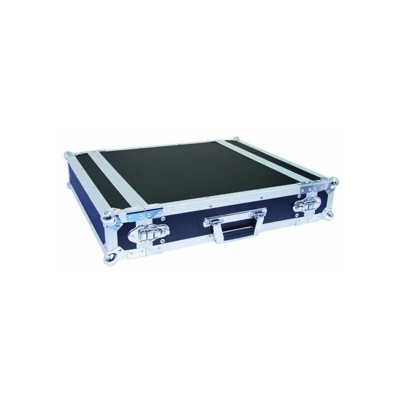 Roadinger - Rack amplificatore PR1, 2U, custodia protettiva portatile profonda 47 cm Cornice ALU Steinigke 30109782