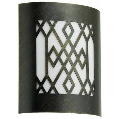 Robusta illuminazione della lampada da parete modello lampada esterna Black Gold IP44 luce Eglo 88577