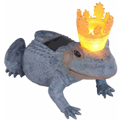 Lampada da esterno a LED solare rana re decorazione da giardino lampada da comodino grigio oro Globo 33087 características