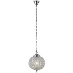 Etc-shop - Lampada Lampada a sospensione Lampade a sospensione del soffitto sfera di cristallo cromata set incl. lampade a LED en oferta