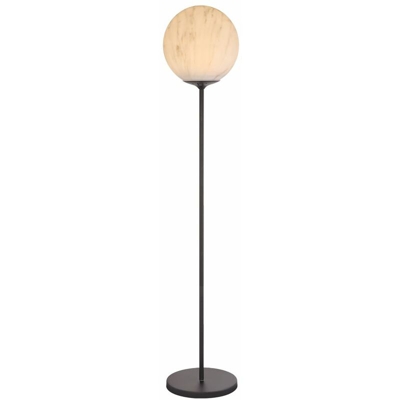 Globo - Lampada a stelo solare per esterno a LED effetto marmo bianco lampada a stelo design da giardino spot ball 33864S