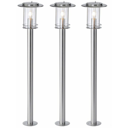 Etc-shop - lussuoso set di 3 Piani lampade giardino trama luci dello stand Luci scorreva incontaminata IP44 E27 características