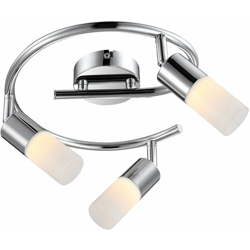Globo - 15 Watt LED soffitto macchie lampada luce luce del riflettore cromato intorno cellulare 56.216-3 características