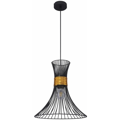 Etc-shop - Lampada a sospensione a soffitto con telecomando design retrò lampada a sospensione dimmerabile nera in set con illuminazione a LED RGB