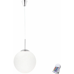 pendente della sfera di vetro lampada a sospensione illuminazione telecomando nel set comprendente RGB lampade LED - ETC-SHOP precio