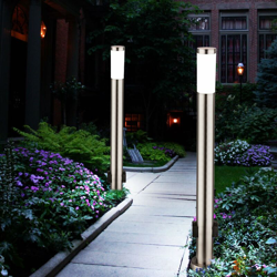Etc-shop - Set di 2 LED 7 Watt di distribuzione di energia di energia esterna, 2 cavi di alimentazione in acciaio inox características