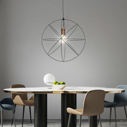 Etc-shop - Lampada a sospensione a sospensione design retrò filamento nero lampada da sospensione soggiorno nera in un set con illuminante a LED características