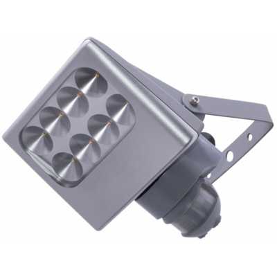 Eco Light - Applique per esterno a LED per esterni ALU faretto per parchi esterni SENSOR apparecchio argento Lutec 6170 -si -pir