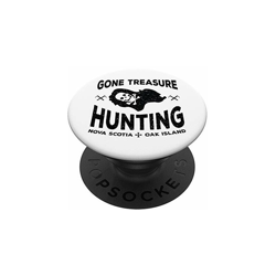 Gone Treasure Hunting Oak Island Templar Metal Detector d'ep PopSockets Supporto e Impugnatura per Smartphone e Tablet - OAK ISLAND TREASURE GIFTS precio
