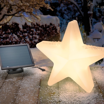 Stella luminosa solare, colore della luce commutabile. Decorazione natalizia. Decorazione invernale esotec 102122