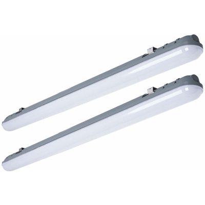 Set di 2 faretti a LED da 48W, tubi, lampade, tubi, officina, illuminazione, luce diurna, faretti industriali - ETC-SHOP