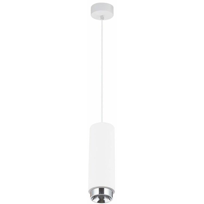 Etc-shop - Lampada a sospensione a LED a sospensione lampada a sospensione in gesso bianco cromato in un set con illuminazione a LED