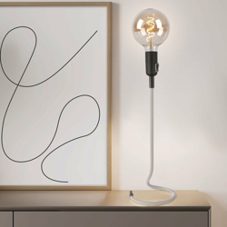 Etc-shop - Textile lampada da tavolo salone di lettura del lavoro della luce del punto bianco Set incl. Lampade a LED en oferta
