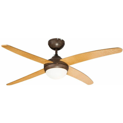 Globo - Ventilatore da soffitto Ventilatore a soffitto in lamiera d'oro con telecomando 3 gradini in vetro 03385G precio