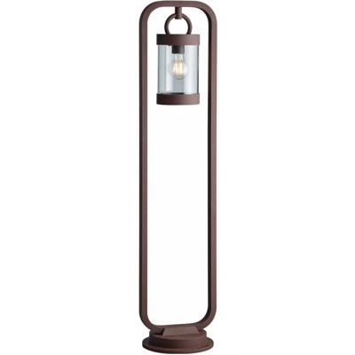 Lampada da terra per esterni illuminazione da terrazza da giardino sensore crepuscolare Lampada da terra ALU ruggine Trio 404160124 - TRIO LEUCHTEN