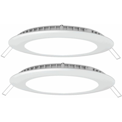 Set di 2 soffitto del LED Panel Alu Lampade a risparmio energetico dotati sala da parete della stanza fresco bianco - ETC-SHOP precio