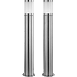 Etc-shop - Set di 2 giardino dispositivo della lampada di illuminazione lampada esterna IP44 altezza 80 centimetri XELOO acciaio inox en oferta