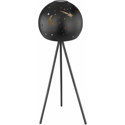 Lampada da terra a LED a sospensione a 3 gambe nero oro lampada da luna a stella punzonatrice da giardino a 3 gambe Globo 33534
