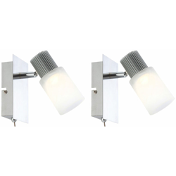 Etc-shop - Set di 2 riflettori parete 10 watt parete applique da parete faretto LED Spot Globo LISTER 56913-1_2er características