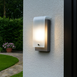Eglo - Lampada da parete Outdoor 3.7 watt balcone di vetro metallo argento terrazze di lusso LED LAMP 78136 precio