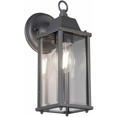 Etc-shop - Lampada da parete per esterni facciate a filamento illuminazione lampada da giardino lanterna da giardino antracite in un set con