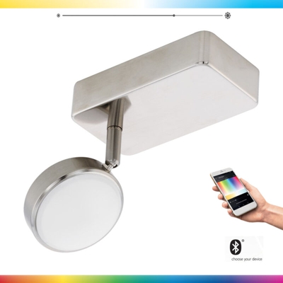 Lampada spot da parete a LED RGB intelligente, luce da ingresso, app vocale regolabile controllabile tramite cellulare Eglo 33222