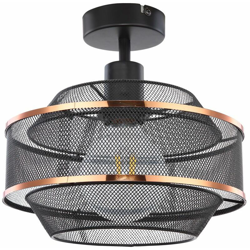 Etc-shop - Lampada da soffitto vintage con griglia a gabbia, soggiorno DIMMERABILE ORO in un set con illuminante a LED RGB características