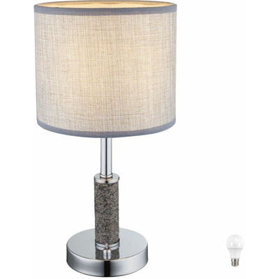 Etc-shop - scrittura tessile illuminazione lampada da tavolo cromo lampada da lettura nel set tra cui lampade a LED