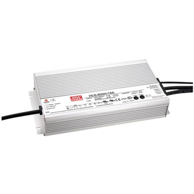 Mean Well HLG-600H-24A Driver per LED, Trasformatore per LED Tensione costante, Corrente costante 600 W 25 A 24 V/DC Ci