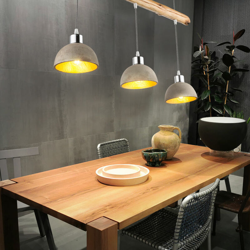 Etc-shop - Lampada a sospensione a soffitto in legno oro soggiorno lampada da soggiorno luce colorata nel set tra cui lampadine a LED en oferta