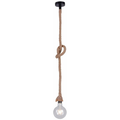 Etc-shop - Plafoniera sospesa stile retrò soggiorno FILAMENT lampada a sospensione in corda in un set con illuminante a LED