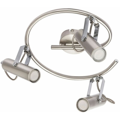 Lampada da soffitto a LED rotonda faretto cromato soggiorno sala da pranzo design spot lampada mobile Globo 56950-3