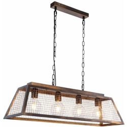 Globo - VINTAGE lampada a sospensione a soffitto fascio sala da pranzo reticolo lampada a sospensione in rame 15376H2 precio