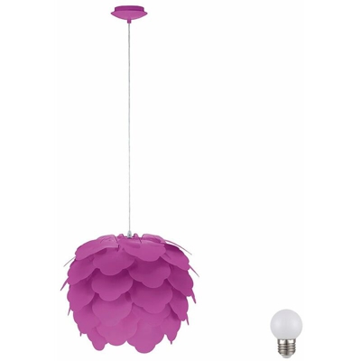 Etc-shop - fiore luce pendente del soffitto di illuminazione della lampada lampada a sospensione viola in serie comprese le lampade LED
